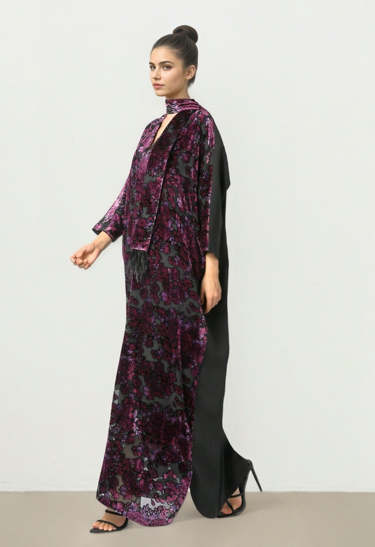 Printed Devore Kaftan