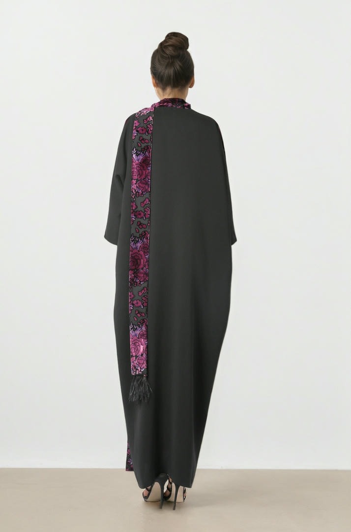 Printed Devore Kaftan
