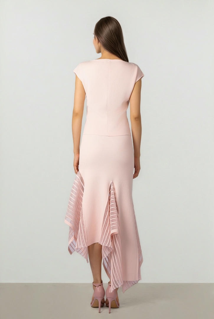 Light Pink Knit Skirt