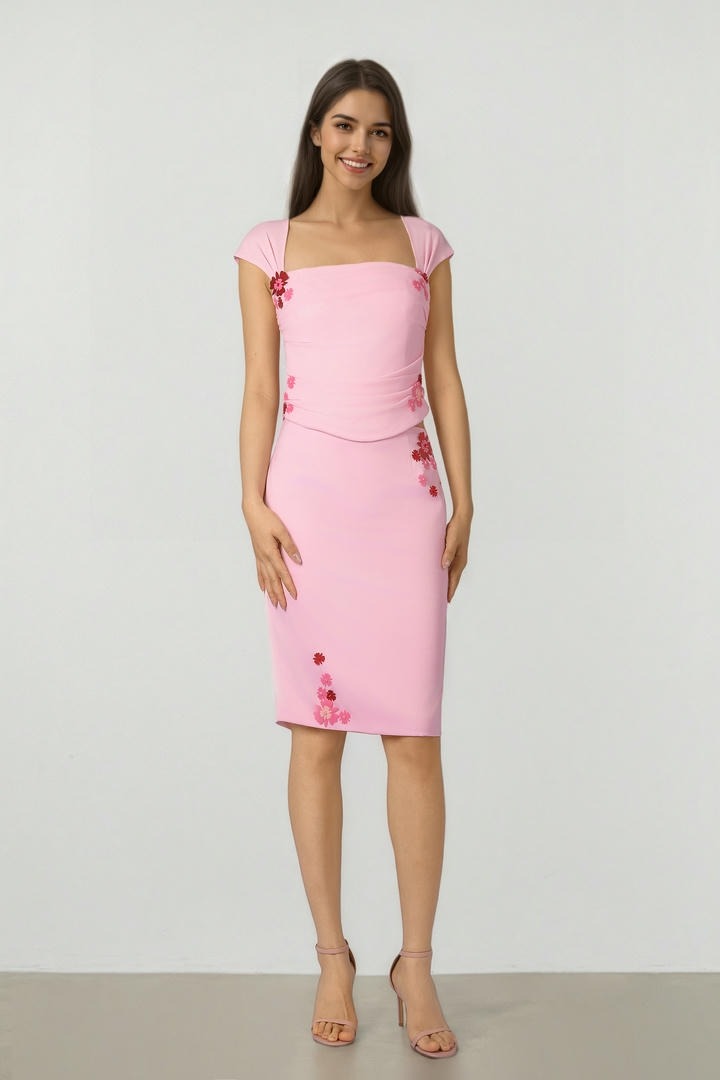 Pink Satin Skirt