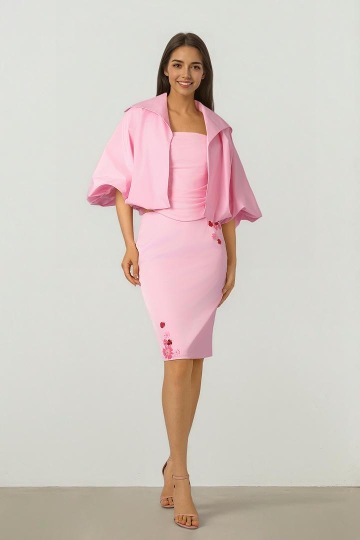 Pink Taffeta Jacket