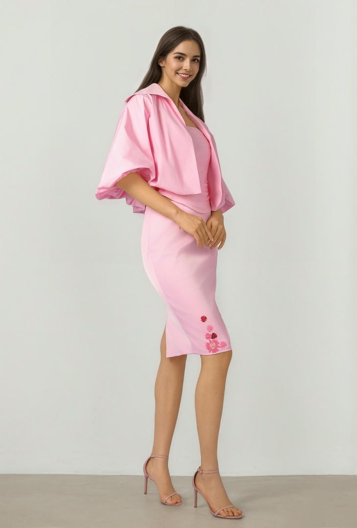 Pink Taffeta Jacket