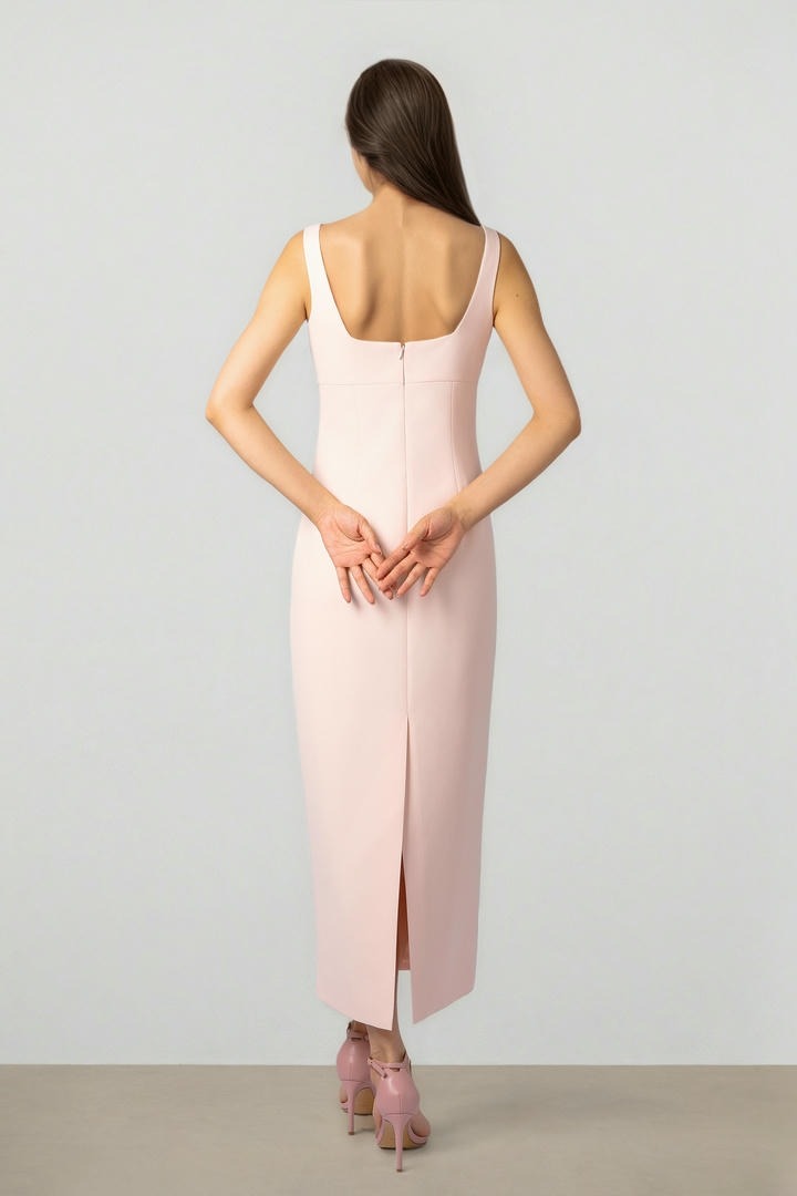 Blush Essence Midi Dress