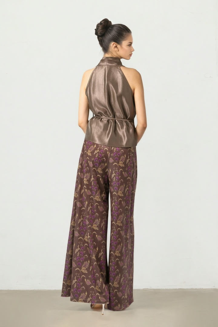 Wrap Taffeta Top