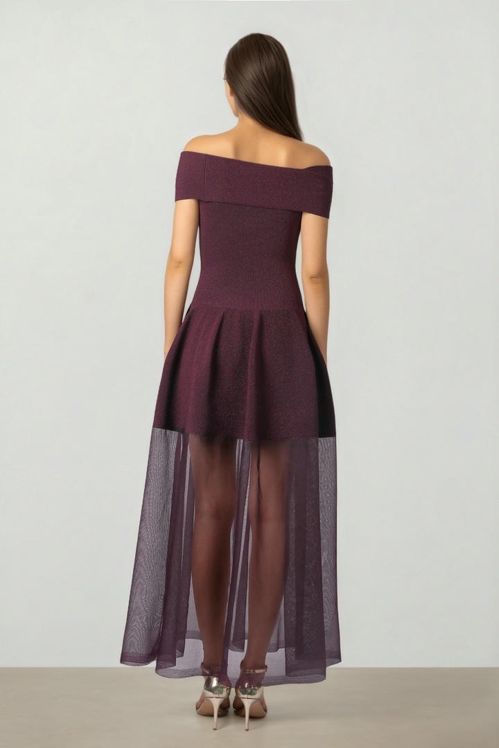 Off Shoulder Peplum Dress