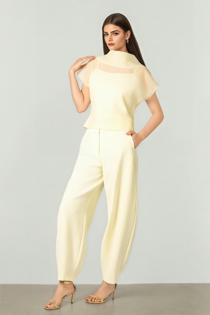 High Collar Blouse
