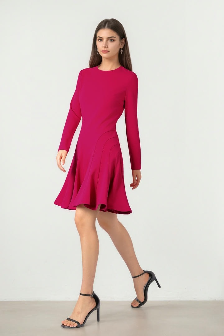 KNEE LENGTH JERSEY DRESS
