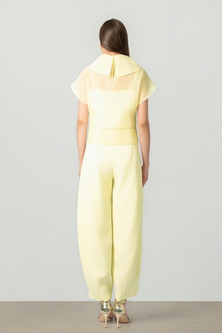 Yellow Viscose Pants