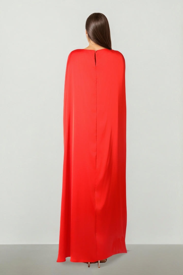 Red Cape Dress