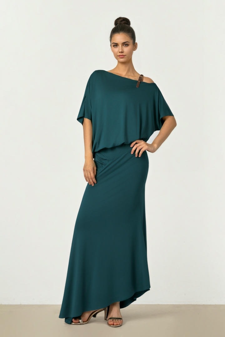 Draped Jersey Blouse