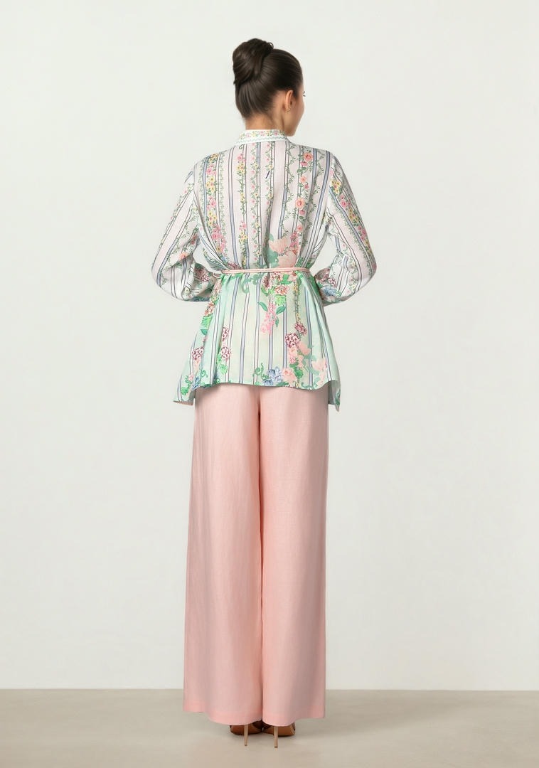 Pink Linen Trousers