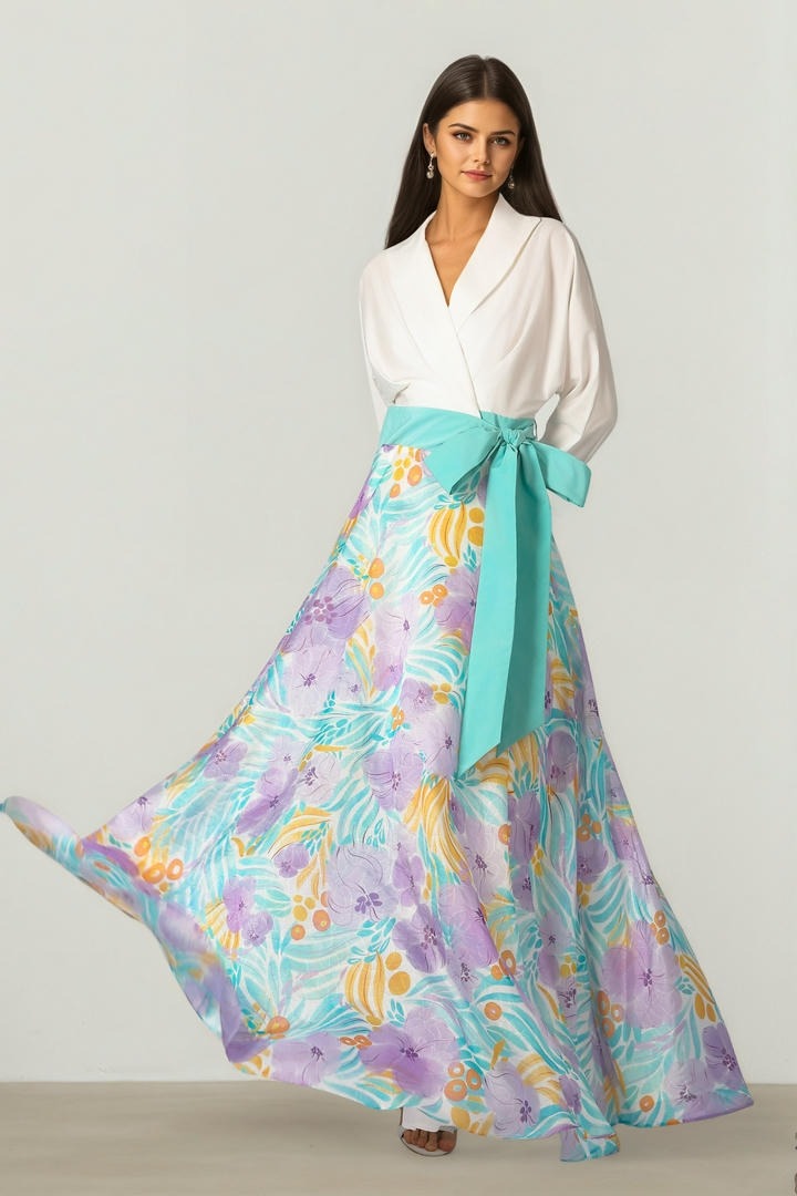 Floral Jacquard Dress
