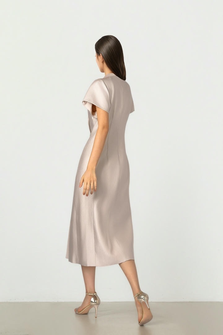 Tailored Crepe Pencil Dress