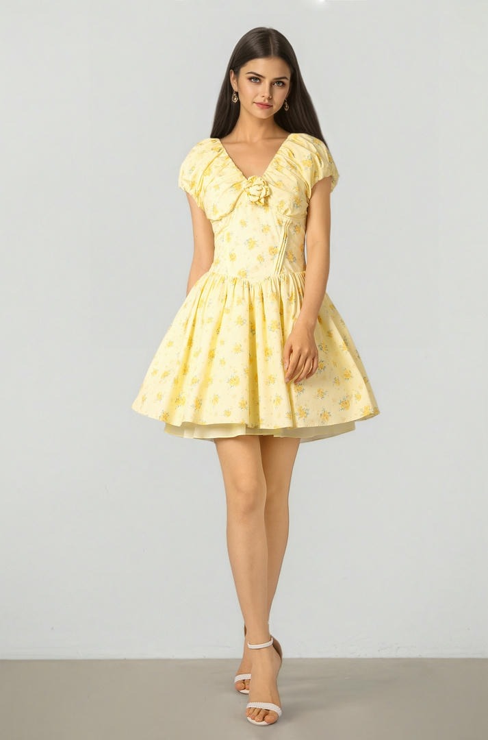 Printed Mini Dress