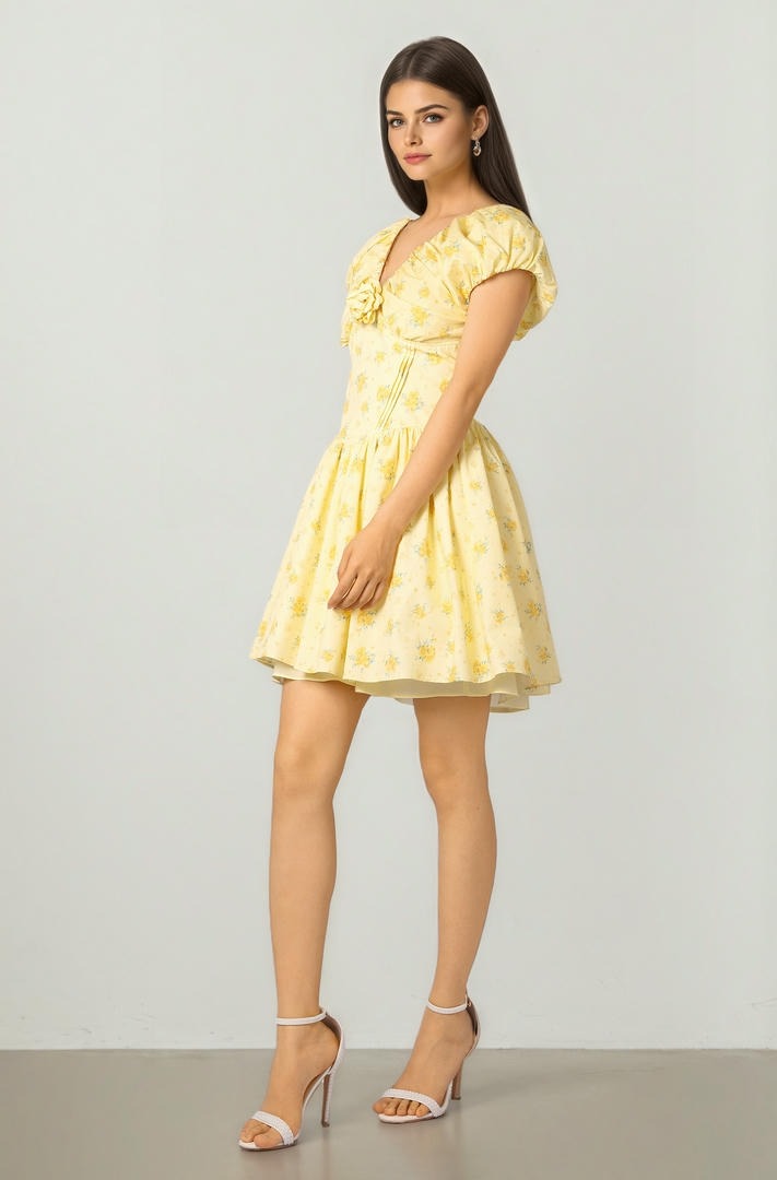 Printed Mini Dress