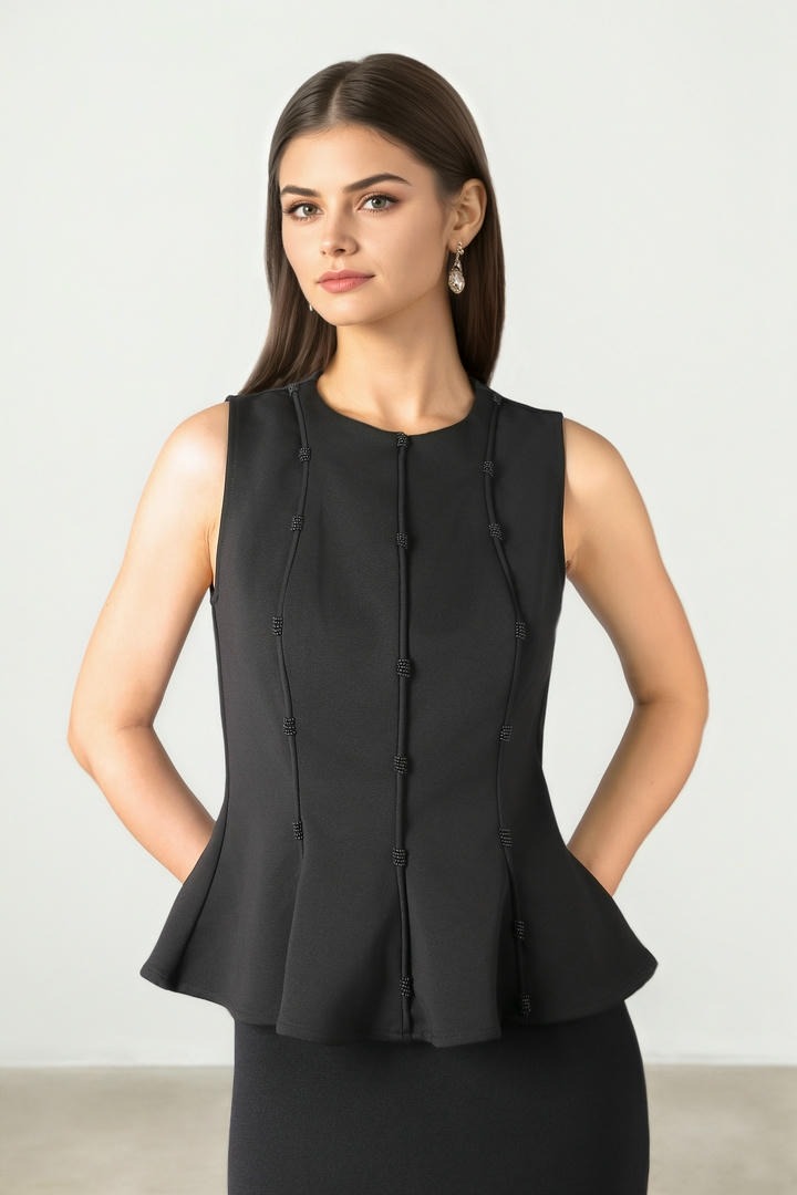 Rounded Neck Top