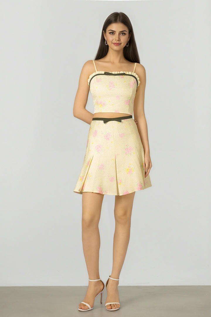 Printed Jacquard Top