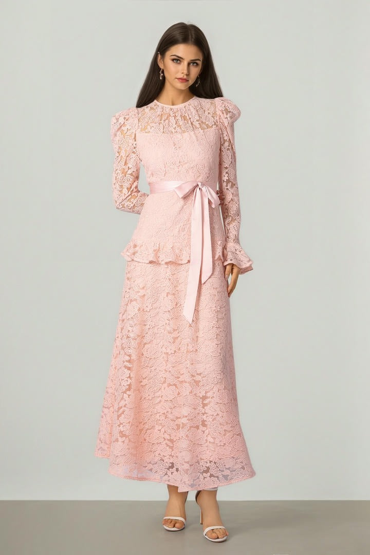 Pink Lace Dress