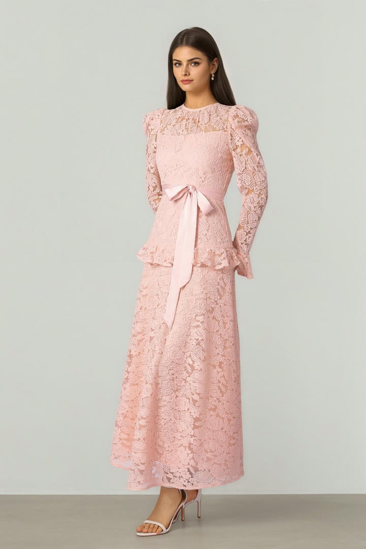 Pink Lace Dress
