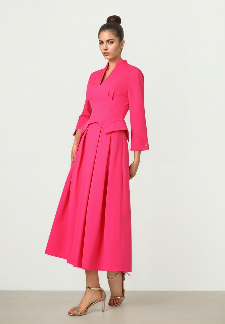 Waist Detail Midi dress