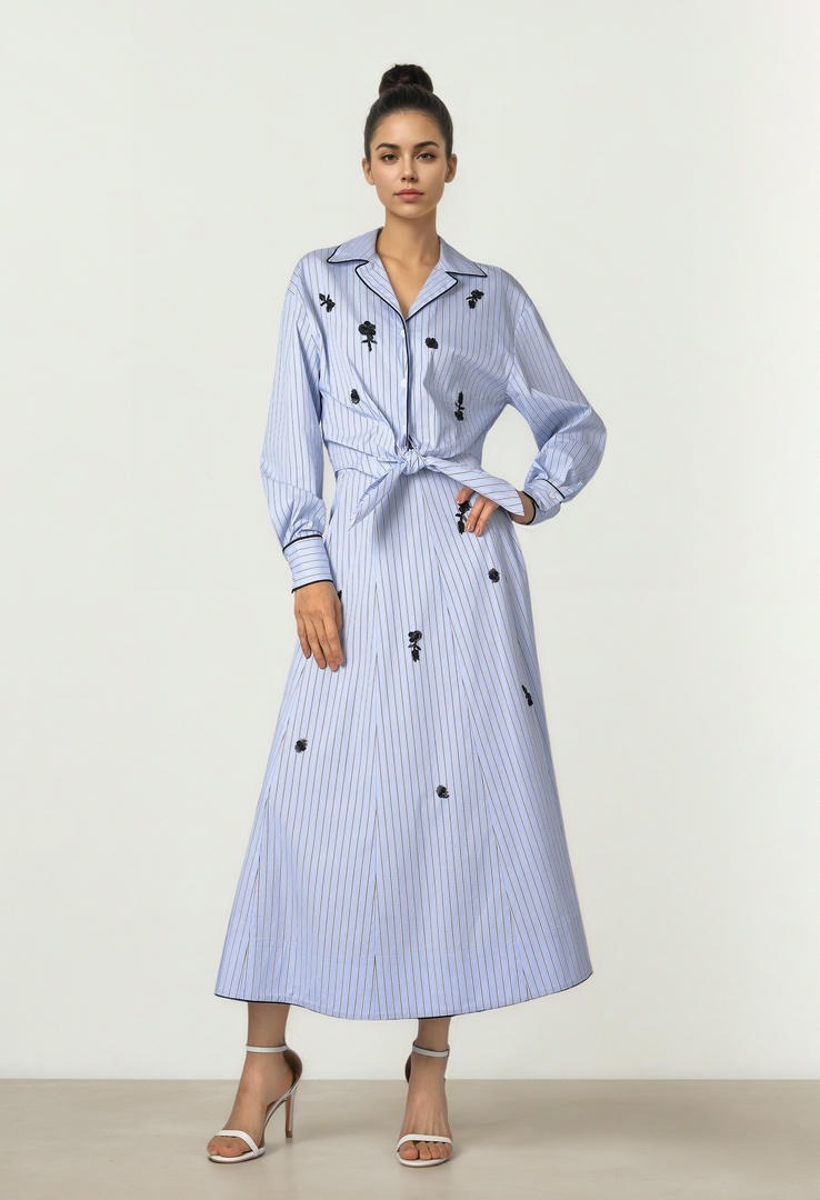 Striped Poplin Shirt