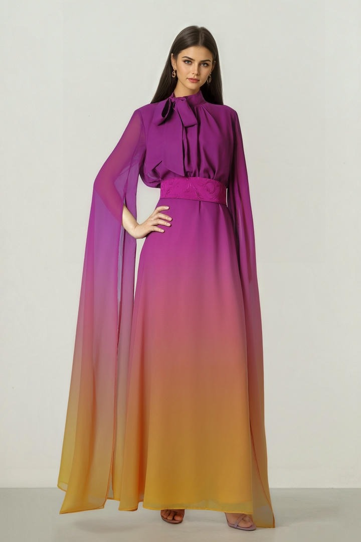 Ombre Chiffon Dress