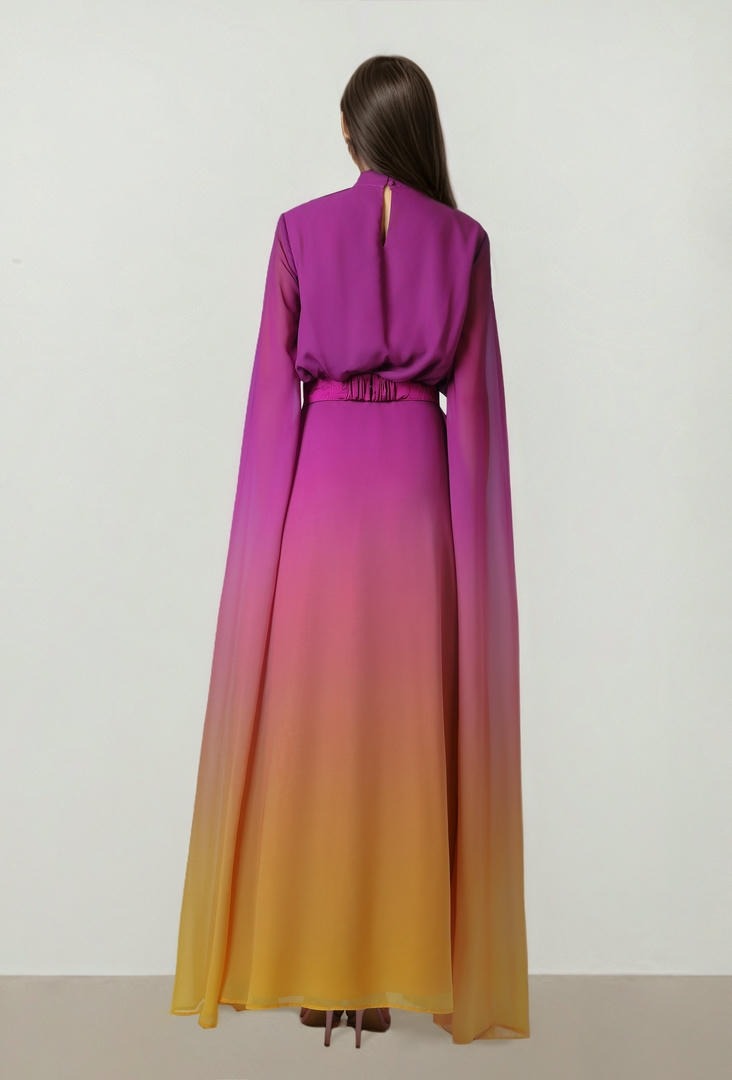 Ombre Chiffon Dress