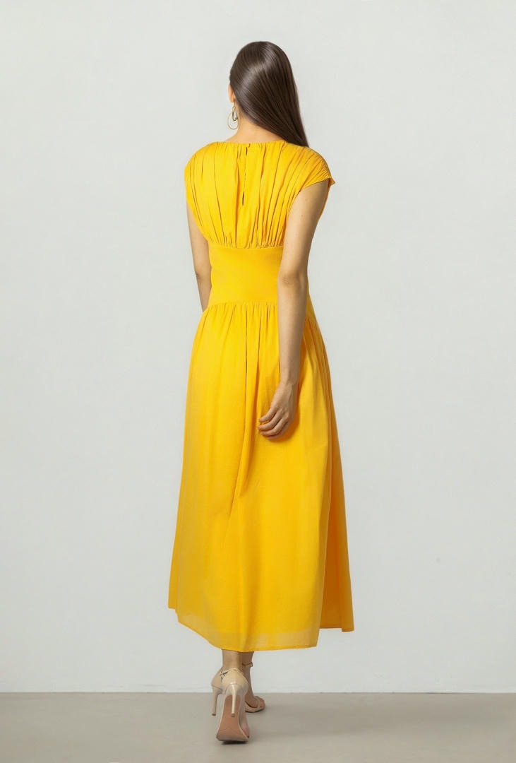 Orange Cotton Dress