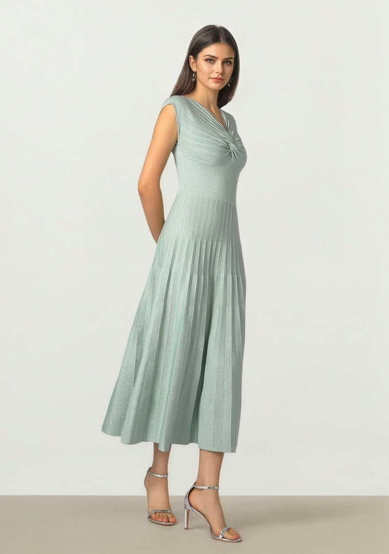 Twist Detail Knit Dress