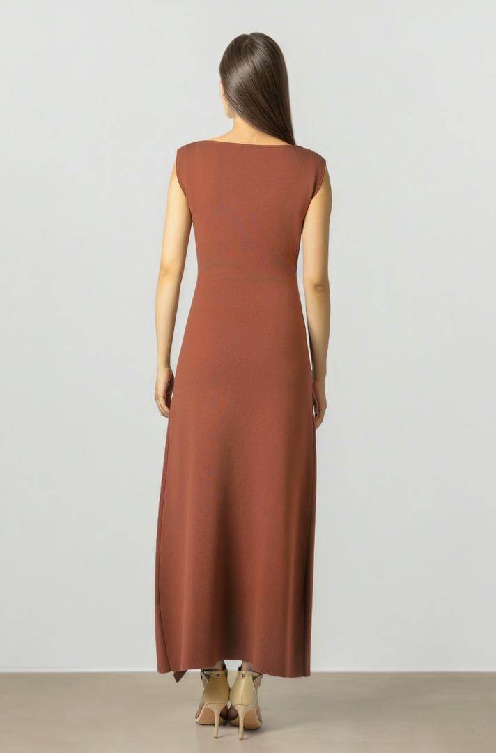 Brown Knit Dress