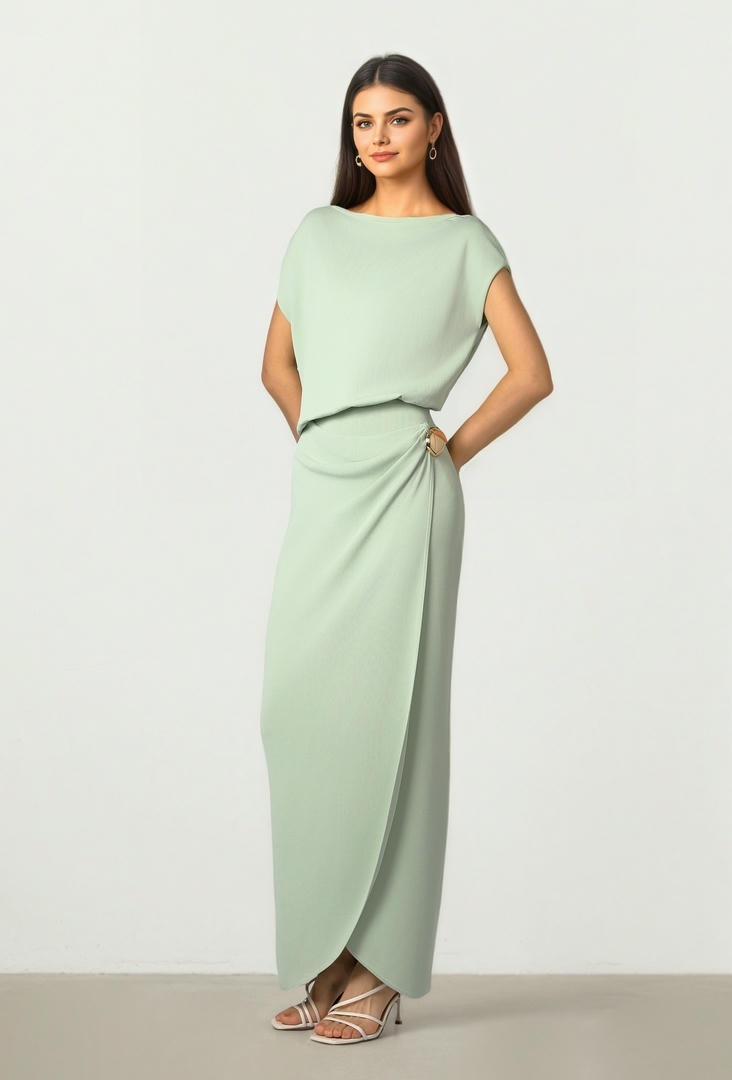 Knitted Wrap Dress