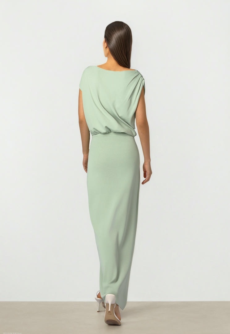Knitted Wrap Dress