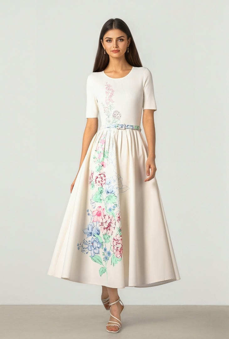 Mixed Texture Dress