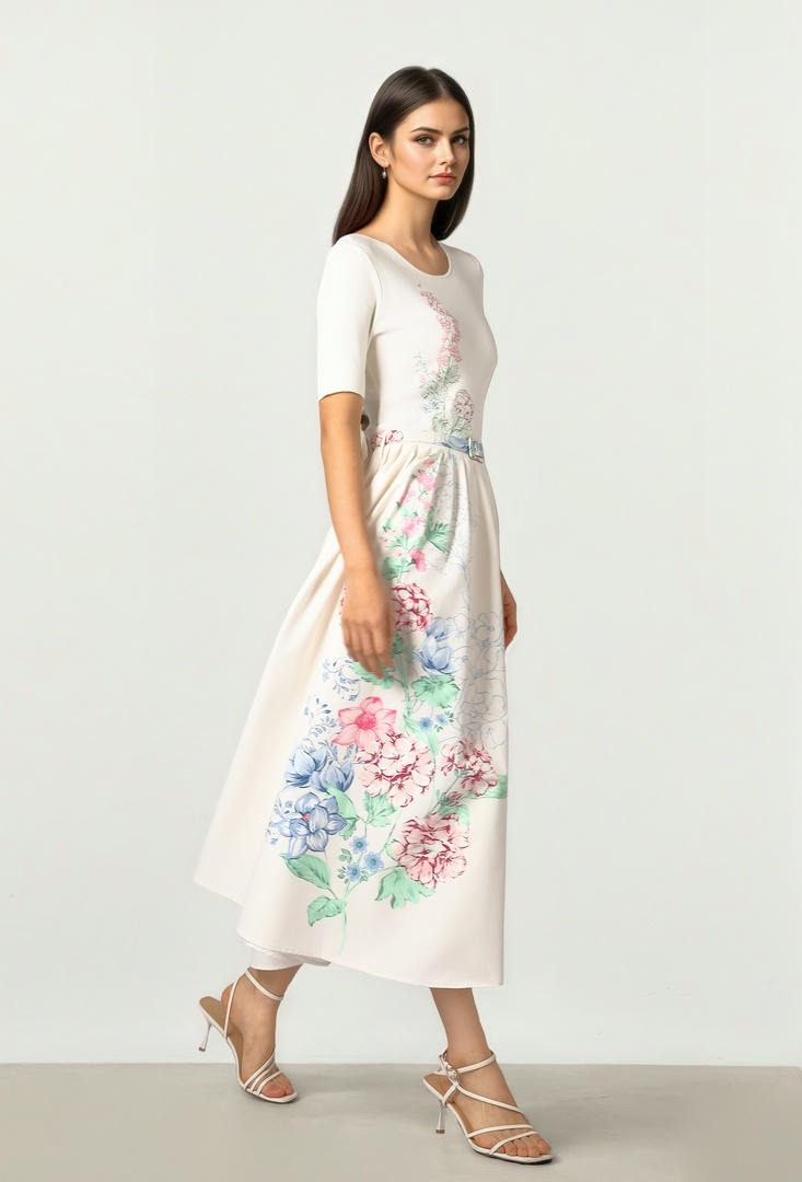 Mixed Texture Dress