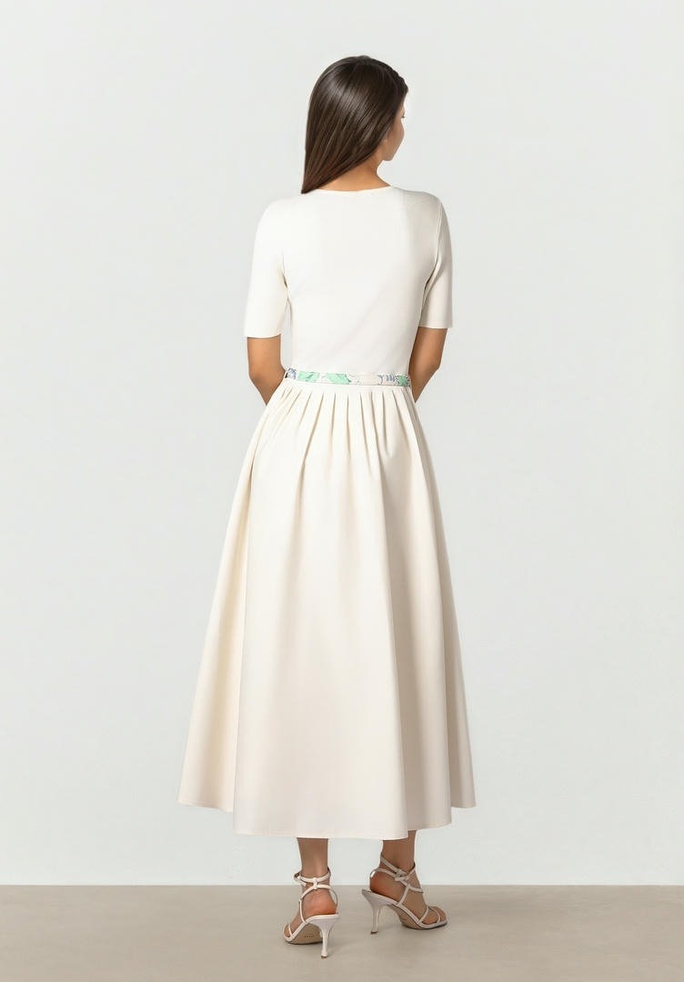 Mixed Texture Dress