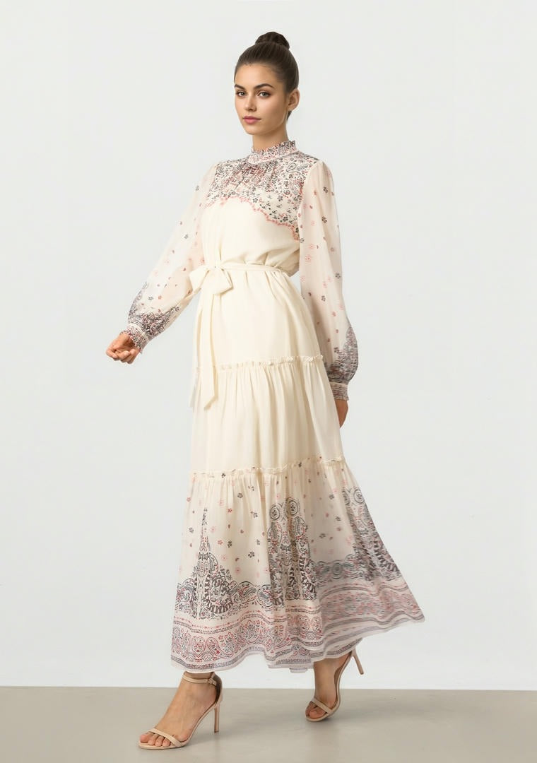 Placement Print Dress
