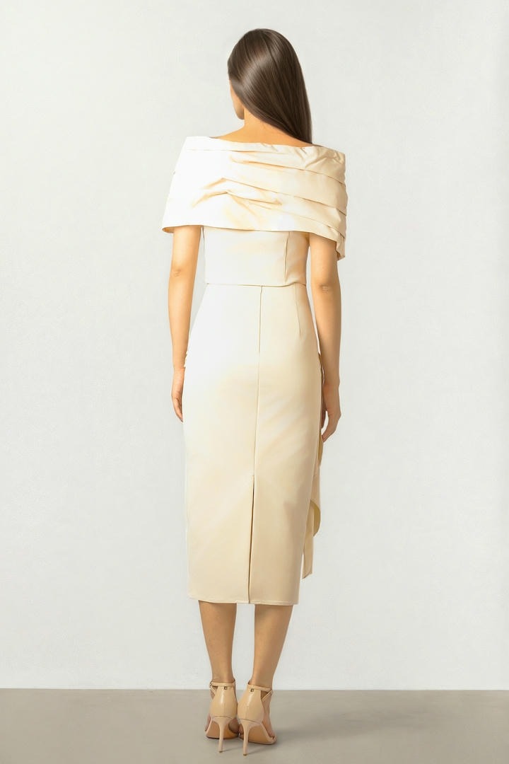 Beige Taffeta Skirt