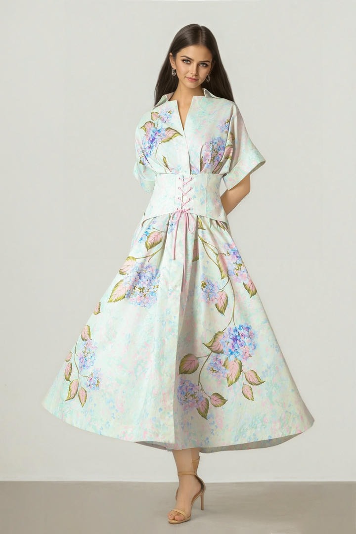 SHIRT COLLAR DRESS
