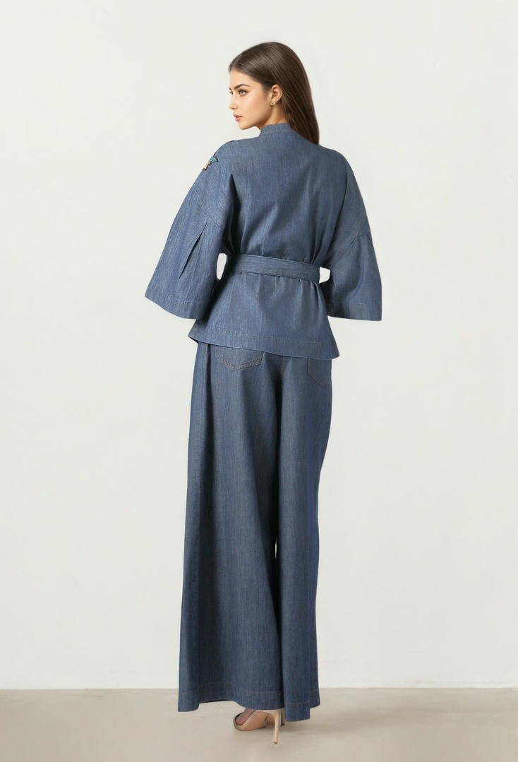 Wide Denim Pants