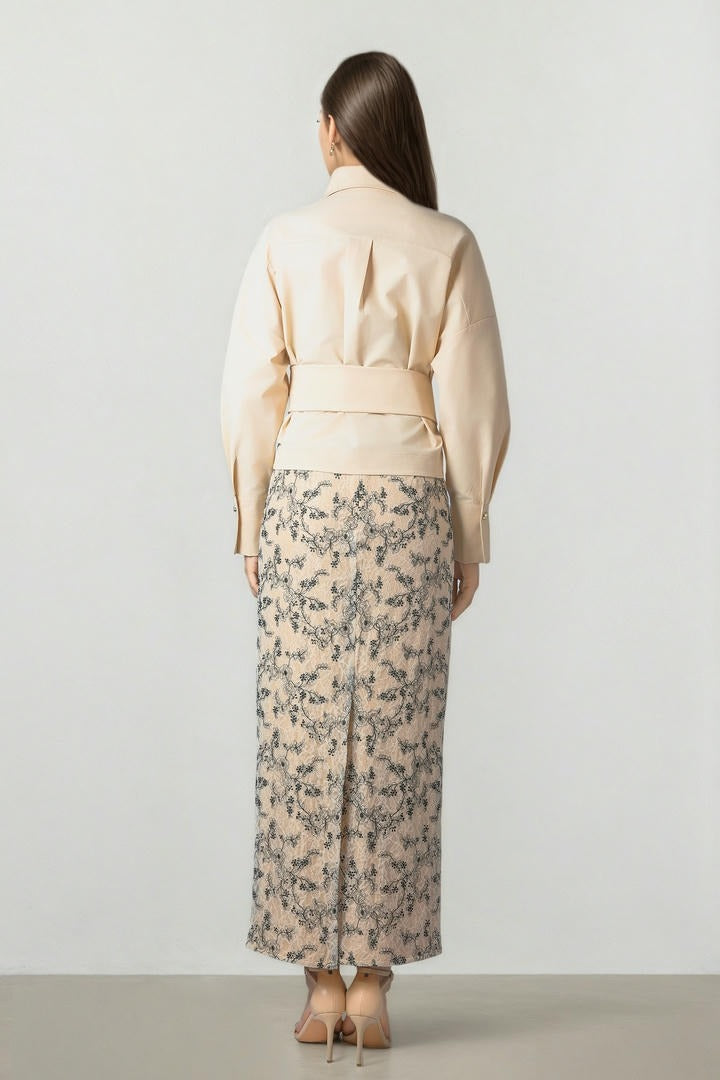 Lace Midi Skirt