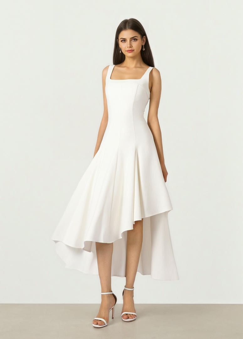 Square Neck Midi dress