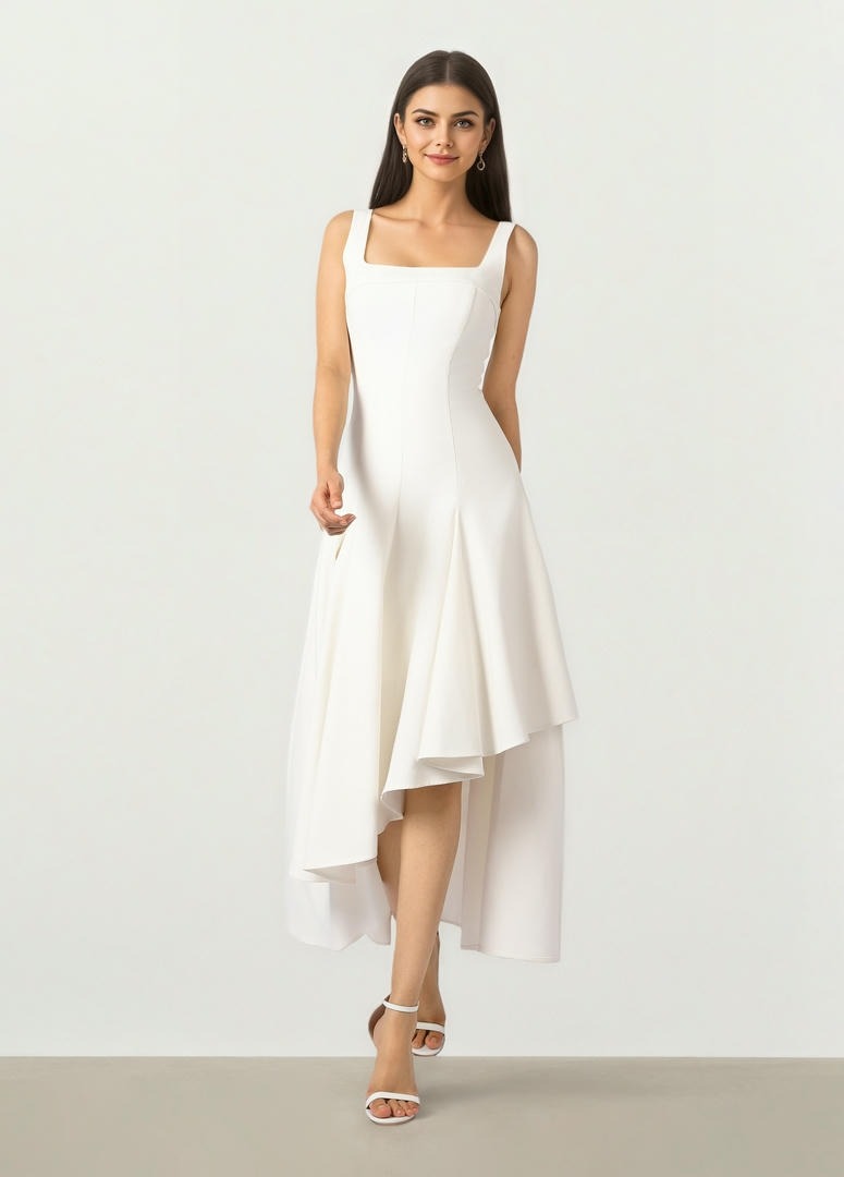 Square Neck Midi dress