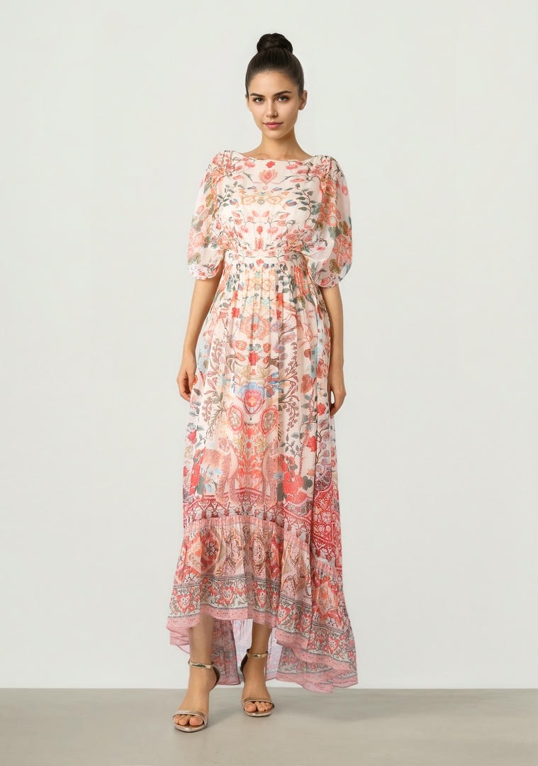 Hi Low Chiffon Dress