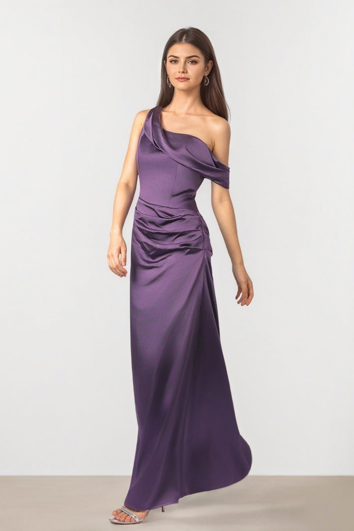 Plum Drape Dress