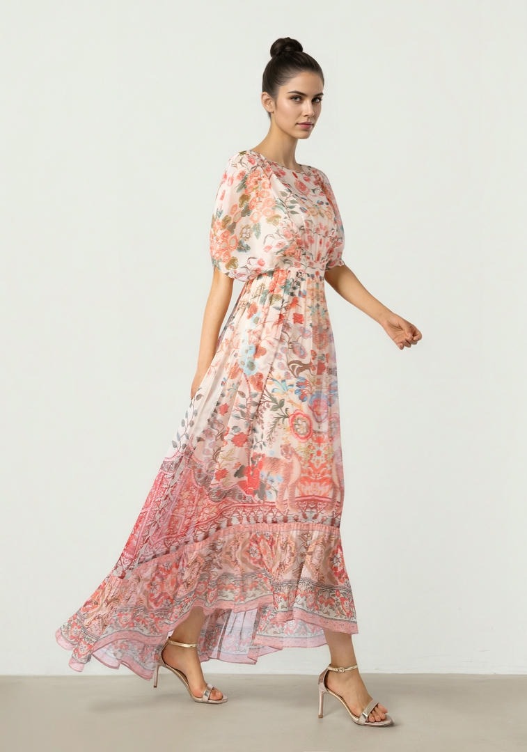Hi Low Chiffon Dress