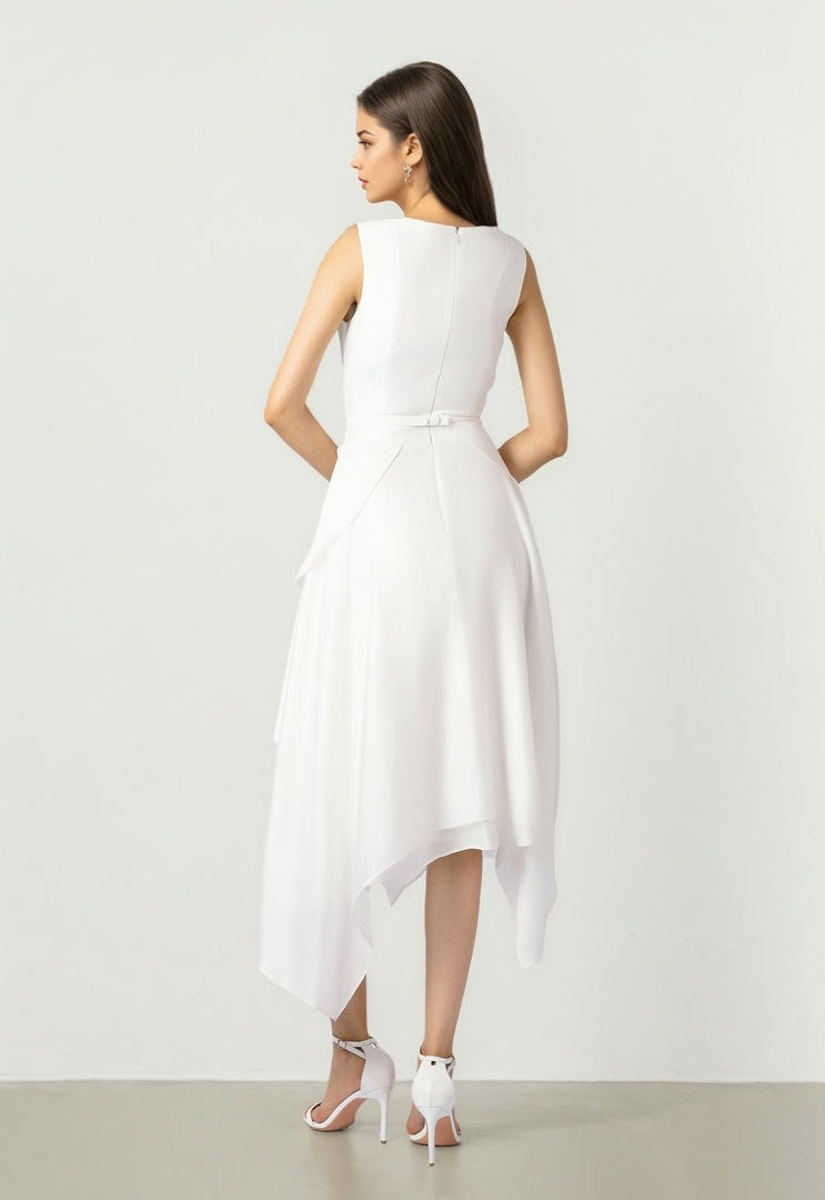 Boat Neck Organza
