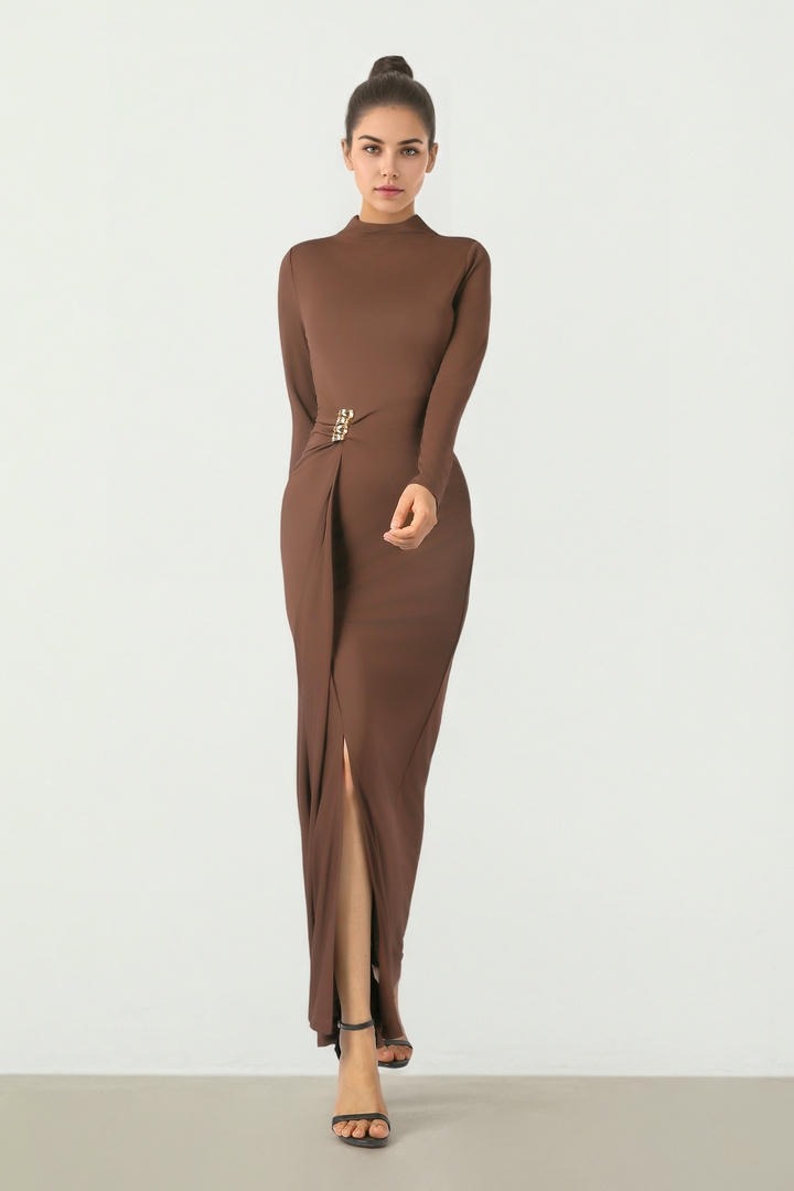 High Neck Maxi Dress