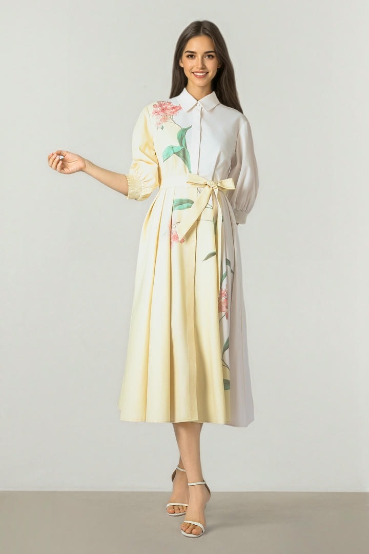 Printed Shirt Dress