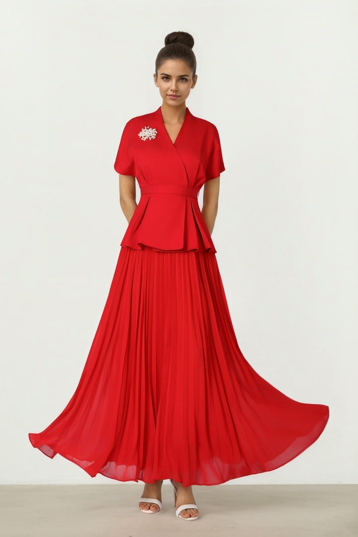 Pleated Flow Dress