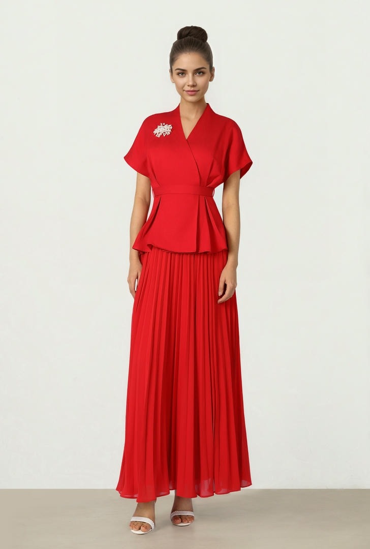 Pleated Flow Dress